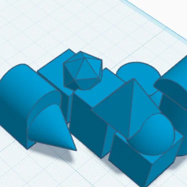 Mô hình lắp ghép khối hình học sáng tạo cho máy in 3D