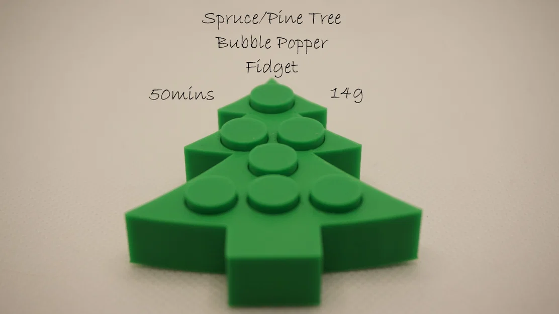 Mẫu in 3D cây thông Noel Bubble Popper Fidget vui nhộn - Image 1