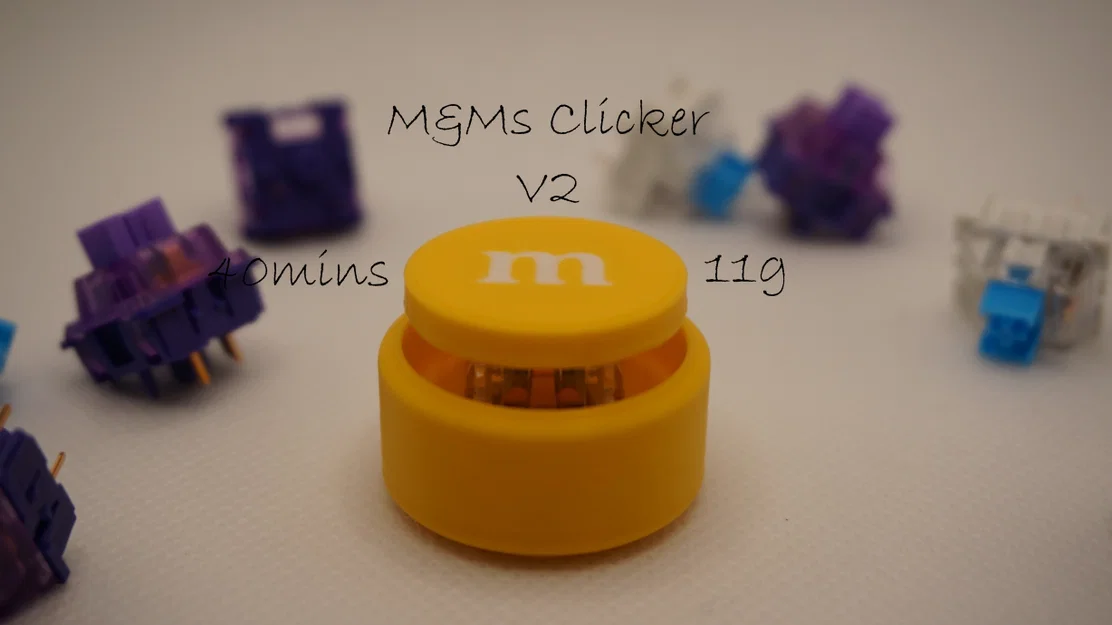 M&Ms Clicker V2: Đồ chơi Fidget Bàn phím cơ siêu dễ thương - Image 1