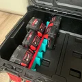 Giá đỡ & Vách ngăn pin Milwaukee M18 cho PACKOUT Compact Toolbox (48-22-8424) - Thumbnail 1