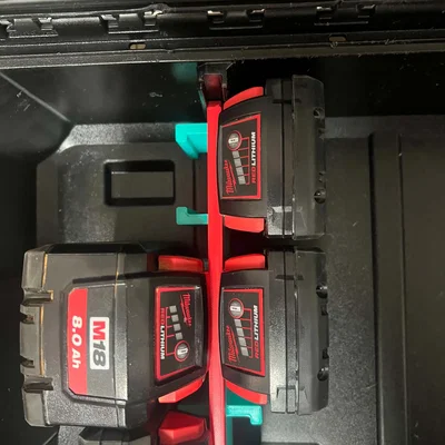 Giá đỡ & Vách ngăn pin Milwaukee M18 cho PACKOUT Compact Toolbox (48-22-8424)
