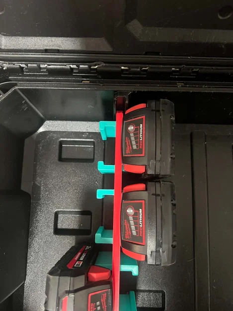 Giá đỡ & Vách ngăn pin Milwaukee M18 cho PACKOUT Compact Toolbox (48-22-8424) - Image 5