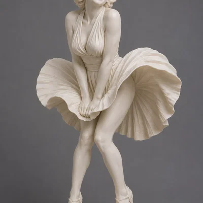Tượng Marilyn Monroe 3D kinh điển: Tuyệt tác trang trí không gian