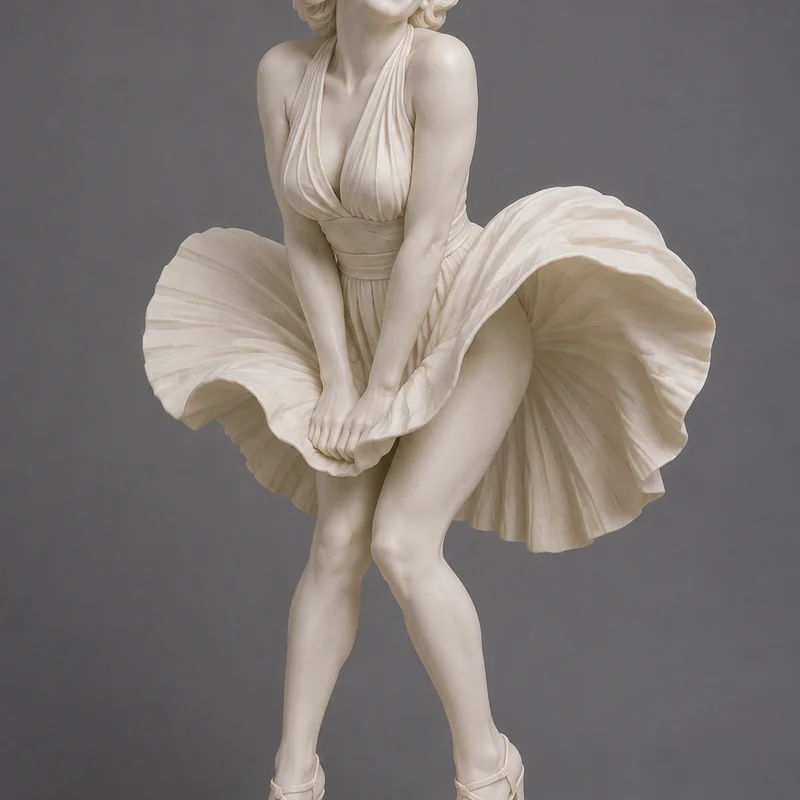 Tượng Marilyn Monroe 3D kinh điển: Tuyệt tác trang trí không gian