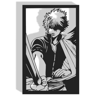 Mô hình trang trí tường Gintama - Tác phẩm nghệ thuật 3D cho fan anime