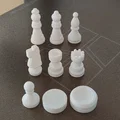 Bộ quân cờ vua và cờ đam (Chess Set) in 3D dễ dàng không cần support - Thumbnail 1