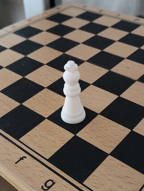 Bộ quân cờ vua và cờ đam (Chess Set) in 3D dễ dàng không cần support - Image 4