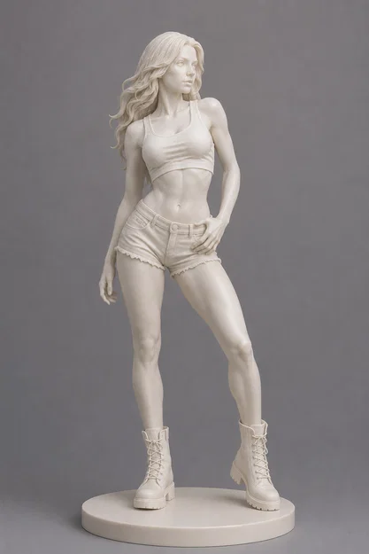 Mô hình tượng cô gái tự tin (Confident Woman) cho in 3D cực sắc nét - Image 1