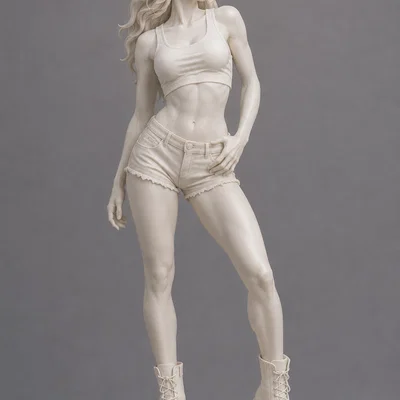 Mô hình tượng cô gái tự tin (Confident Woman) cho in 3D cực sắc nét
