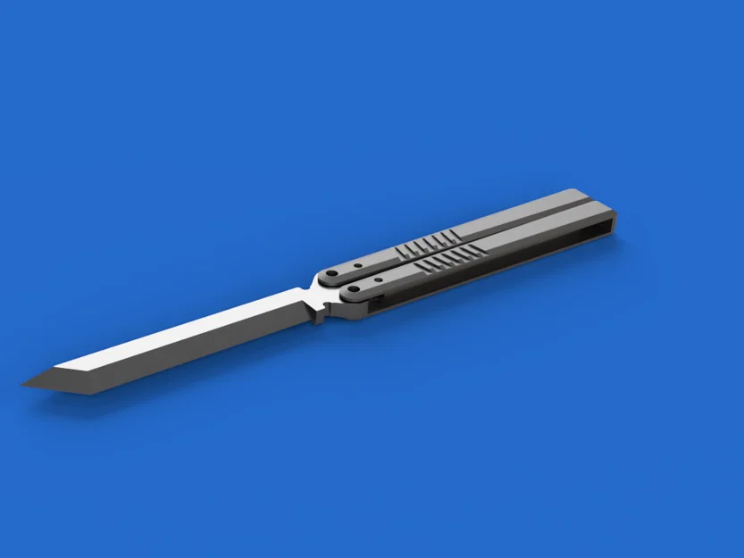 Mô hình dao bướm tập luyện 3D Easy Butterfly Knife dễ lắp ráp - Image 3