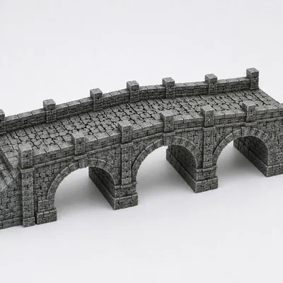 Mô hình cây cầu đá vòm cổ điển cho sa bàn (Miniature Arch Bridge)