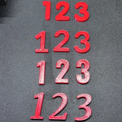 Bộ Số In 3D (0-9) - 7 Kiểu Font Chữ