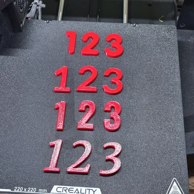 Bộ Số In 3D (0-9) - 7 Kiểu Font Chữ