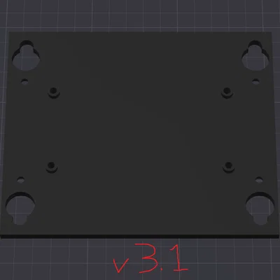 Tấm đế Recreator3D MK6 cho bộ nguồn Daokai 24v (Nguồn giá rẻ Amazon)