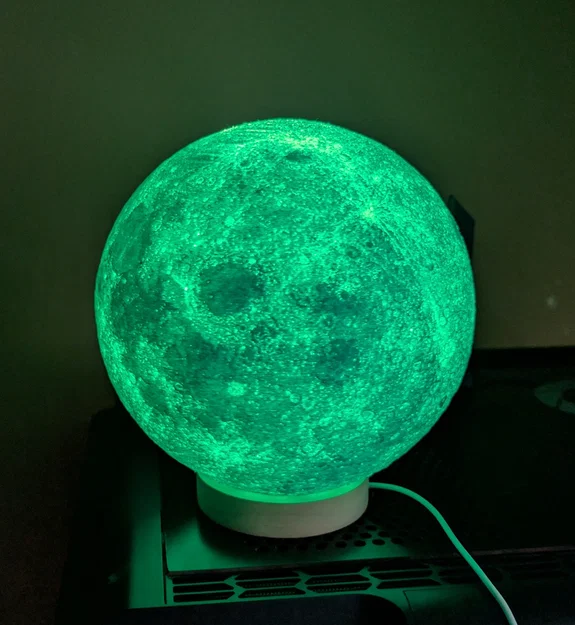 Bộ chuyển đổi gắn đèn LED cho mô hình Mặt Trăng in 3D - Image 1