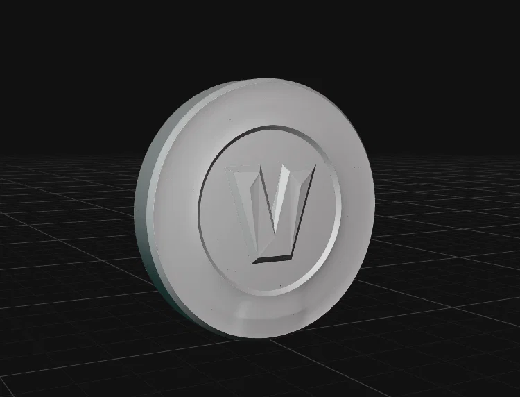 V-Bucks - Biểu tượng Fortnite (Mô hình 3D) - Image 1