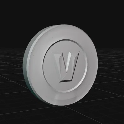 V-Bucks - Biểu tượng Fortnite (Mô hình 3D)