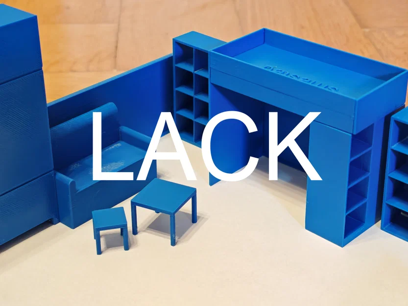 Mô hình bàn Ikea LACK tỷ lệ 1:25 - Image 1