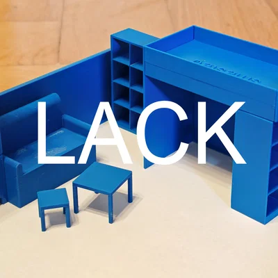 Mô hình bàn Ikea LACK tỷ lệ 1:25