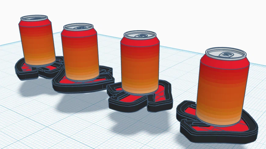 Bộ đế lót ly hình mũi tên FNF (Stackable) - Phụ kiện cho game thủ - Image 3