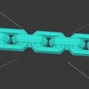 Mô hình dây xích in 3D (Chain) - Thiết kế linh hoạt ấn tượng