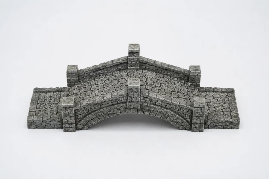 Mô hình cầu đá thu nhỏ (Miniature Bridge) cho sa bàn và diorama - Image 1