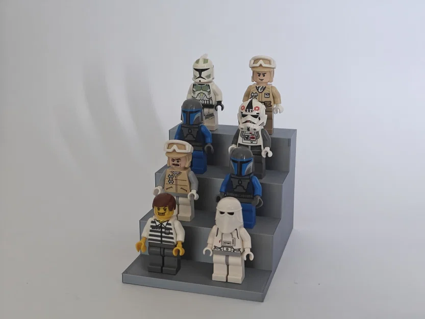 Kệ trưng bày 4 tầng cho mô hình minifigure | Chứa 4-20 mô hình - Image 2