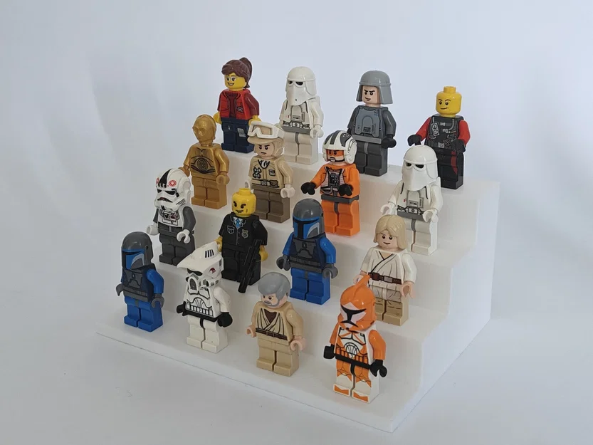 Kệ trưng bày 4 tầng cho mô hình minifigure | Chứa 4-20 mô hình - Image 3