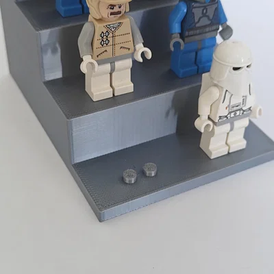 Kệ trưng bày 4 tầng cho mô hình minifigure | Chứa 4-20 mô hình