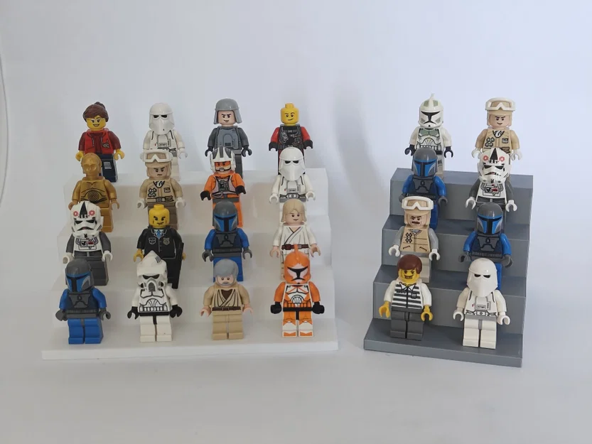 Kệ trưng bày 4 tầng cho mô hình minifigure | Chứa 4-20 mô hình - Image 6