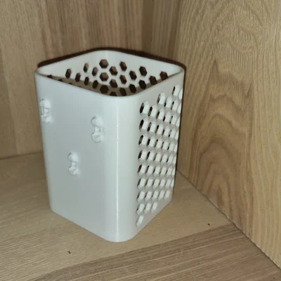 Ống đựng bút hình lục giác cho bảng Skadis - Hệ thống T-Nut