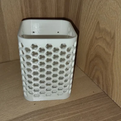 Ống đựng bút hình lục giác cho bảng Skadis - Hệ thống T-Nut