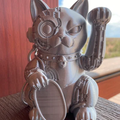 Mèo thần tài Cyborg kiểu Nhật - Mecha Maneki Neko