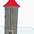 Mô hình tháp lâu đài cổ điển với cầu thang xoắn ốc in 3D - Thumbnail 1