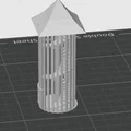 Mô hình tháp lâu đài cổ điển với cầu thang xoắn ốc in 3D - Thumbnail 2