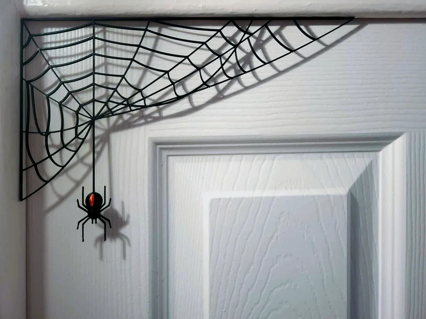 Mô hình trang trí Halloween: Nhện và mạng nhện 3D - Image 1