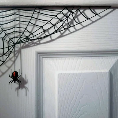 Mô hình trang trí Halloween: Nhện và mạng nhện 3D