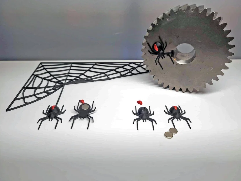 Mô hình trang trí Halloween: Nhện và mạng nhện 3D - Image 2