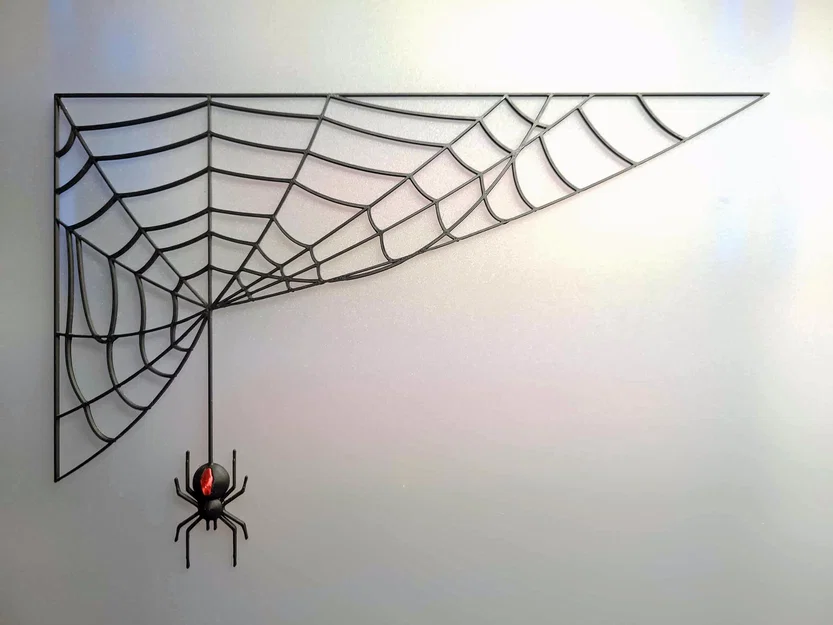 Mô hình trang trí Halloween: Nhện và mạng nhện 3D - Image 3
