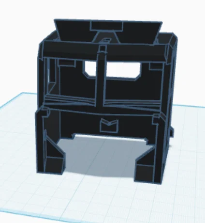 Mô hình 3D cabin xe tải Day Cab gắn kính mát phong cách - Image 1