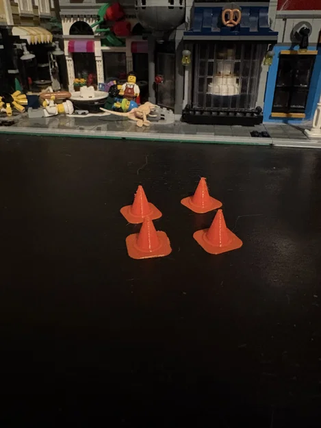Bộ Cọc Tiêu Giao Thông Mini Cho Xe RC Drift (Mini Traffic Cones) - Image 3