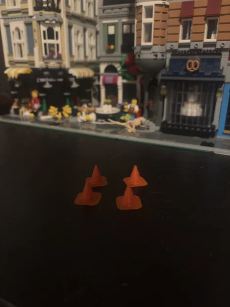 Bộ Cọc Tiêu Giao Thông Mini Cho Xe RC Drift (Mini Traffic Cones) - Image 4