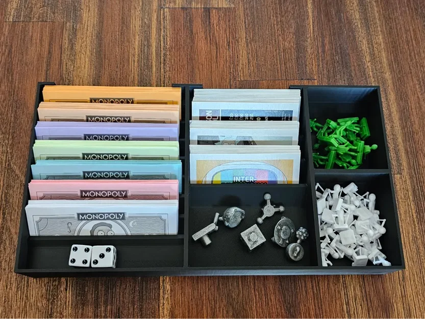 Khay Đựng Phụ Kiện Monopoly (Monopoly Box Organizer) In 3D Đa Năng - Image 4