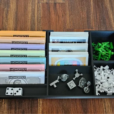 Khay Đựng Phụ Kiện Monopoly (Monopoly Box Organizer) In 3D Đa Năng