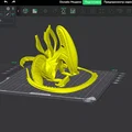 Mô hình điêu khắc trừu tượng Alien in 3D cực chất - Thumbnail 1