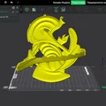 Mô hình điêu khắc trừu tượng Alien in 3D cực chất - Thumbnail 2
