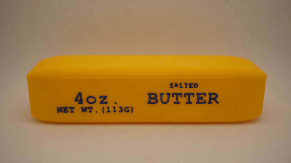 Mô hình thỏi bơ Salted Butter Squishy in 3D bằng nhựa dẻo TPU - Image 2