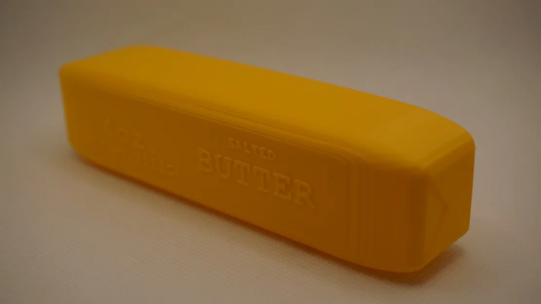 Mô hình thỏi bơ Salted Butter Squishy in 3D bằng nhựa dẻo TPU - Image 4