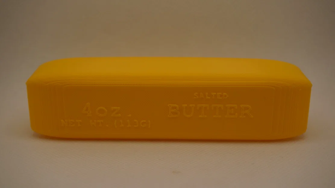 Mô hình thỏi bơ Salted Butter Squishy in 3D bằng nhựa dẻo TPU - Image 5