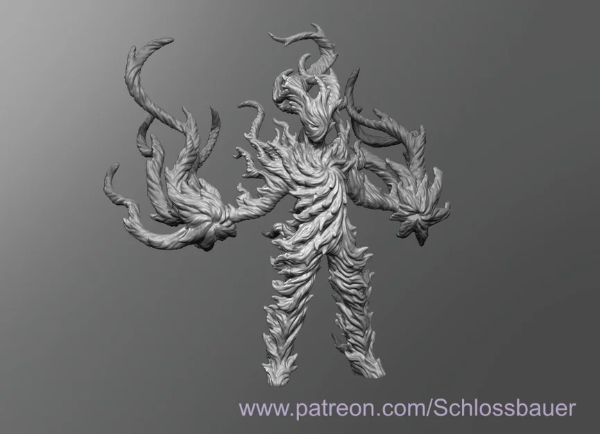 Mô hình 3D Living Wildfire cho game DND và Tabletop - Image 1
